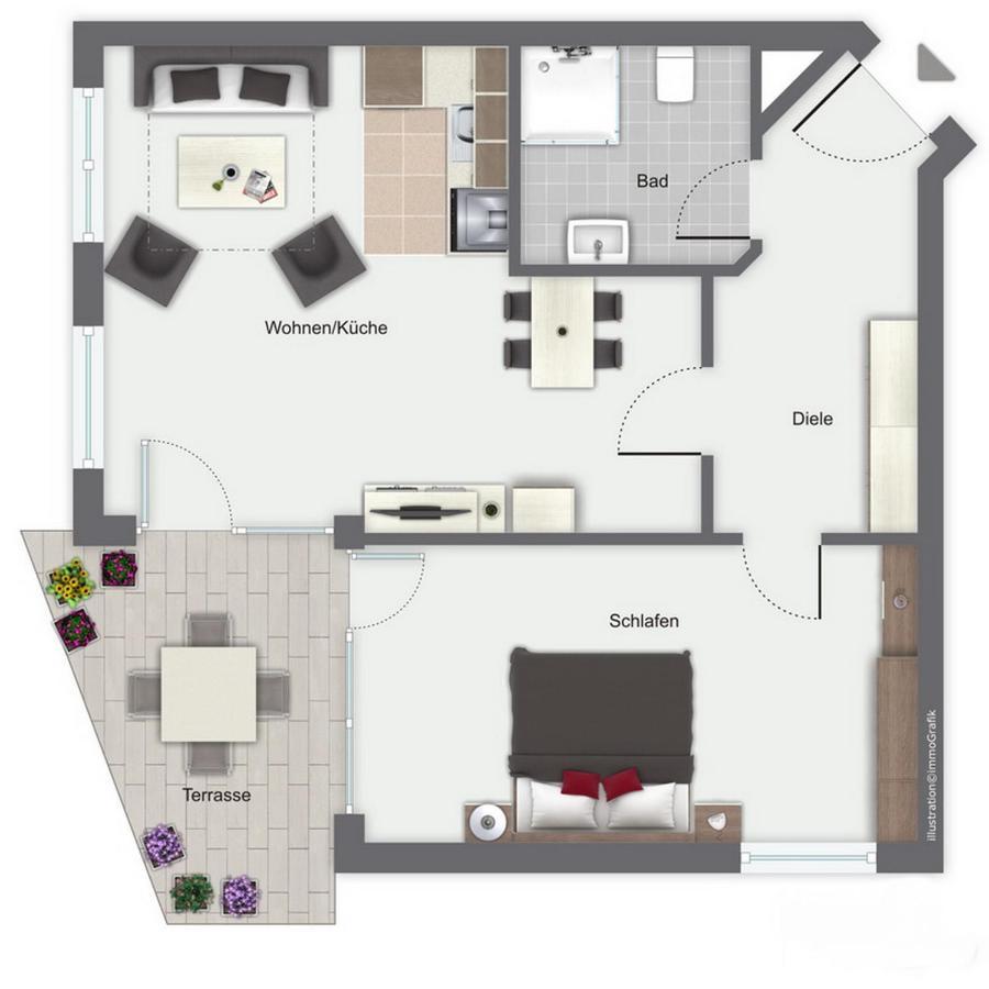 Likedeeler Wohnung 01 博尔滕哈根 外观 照片
